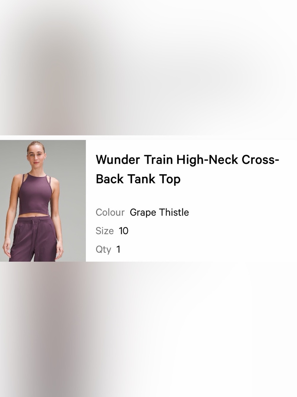 LULULEMON WUNDER TRAIN HIGH NECK TANK